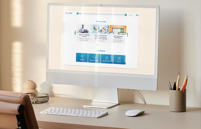 The user portal for Safe Systems customers